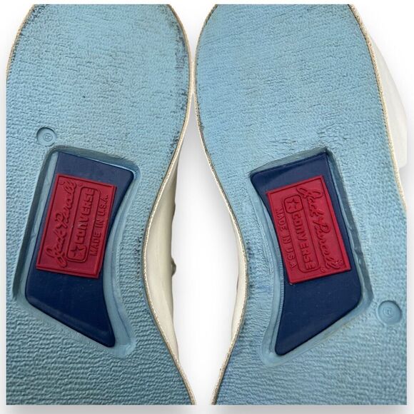 Vtg 80’s Converse Jack Purcell Classic Womens 6 Mens 4.5 Made in USA Ivory RARE! - Picture 10 of 15